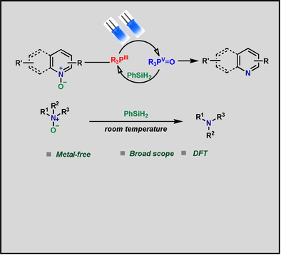 Figure: Metal-Free Deoxygenation of Amine N-Oxides: Synthetic and Mechanistic Studies